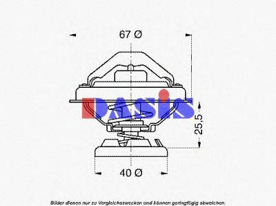 AKS DASIS 751905n -  Термостат, охлаждающая жидкость